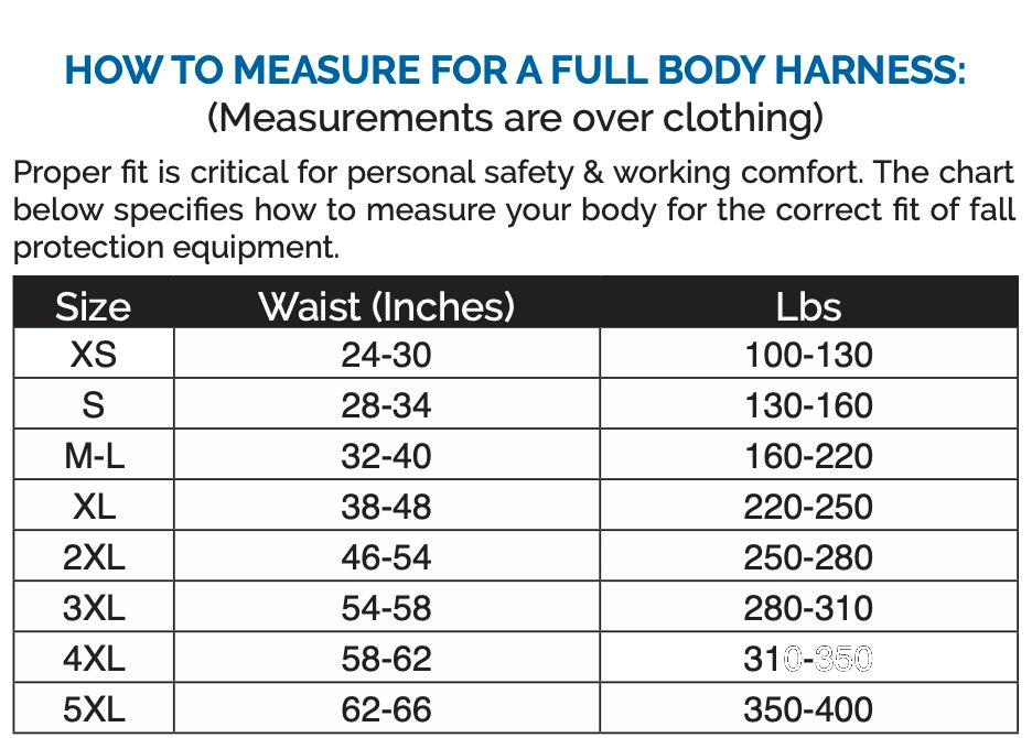 Full Body Harness w/ 3 D-Rings | 96305/6